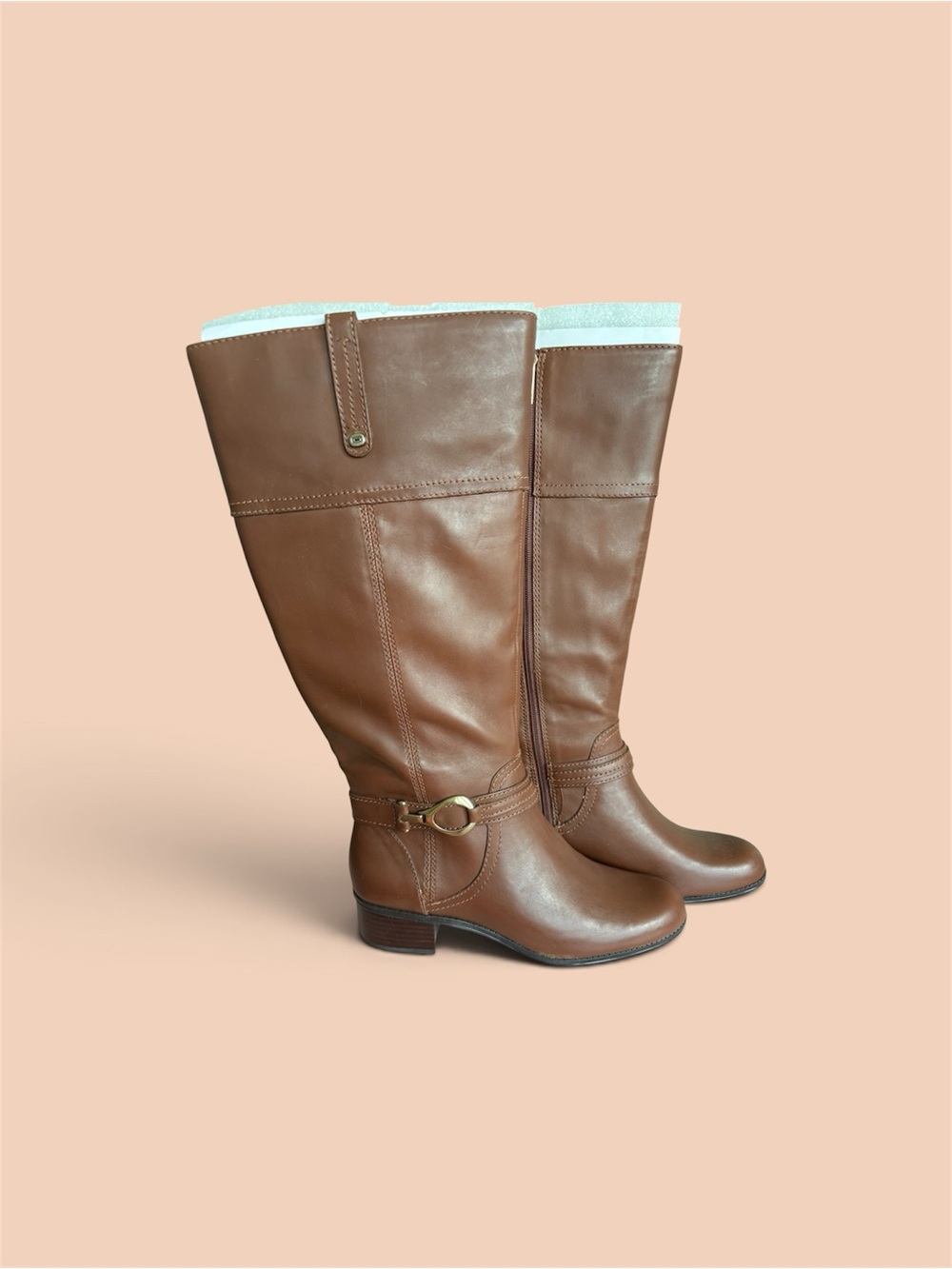 Bandolino Brown Over-the-Knee Leather Boots
